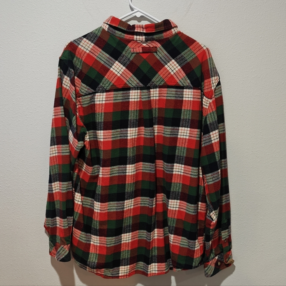 Legendary Whitetails Flannel Shirt XL Western Barn Chore Outdoors 100% Cotton - Picture 4 of 7